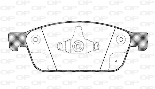 OPEN PARTS Bremžu uzliku kompl., Disku bremzes BPA1510.10